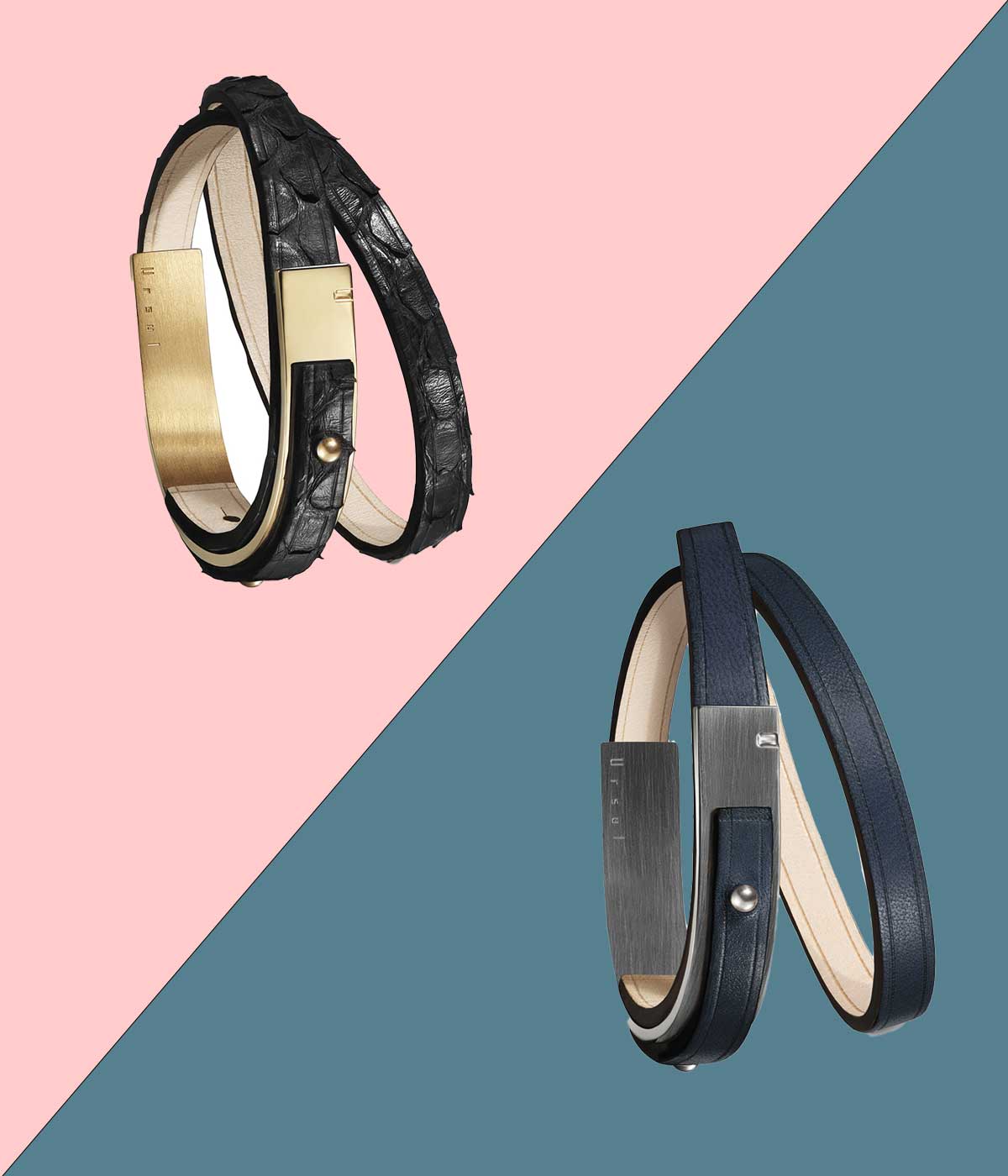 Dúo de brazaletes unisex | U'ROCK