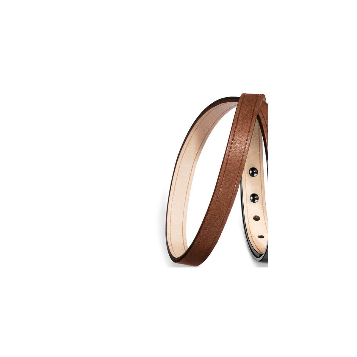 Correa de piel de doble vuelta intercambiable, pulsera U'TURN