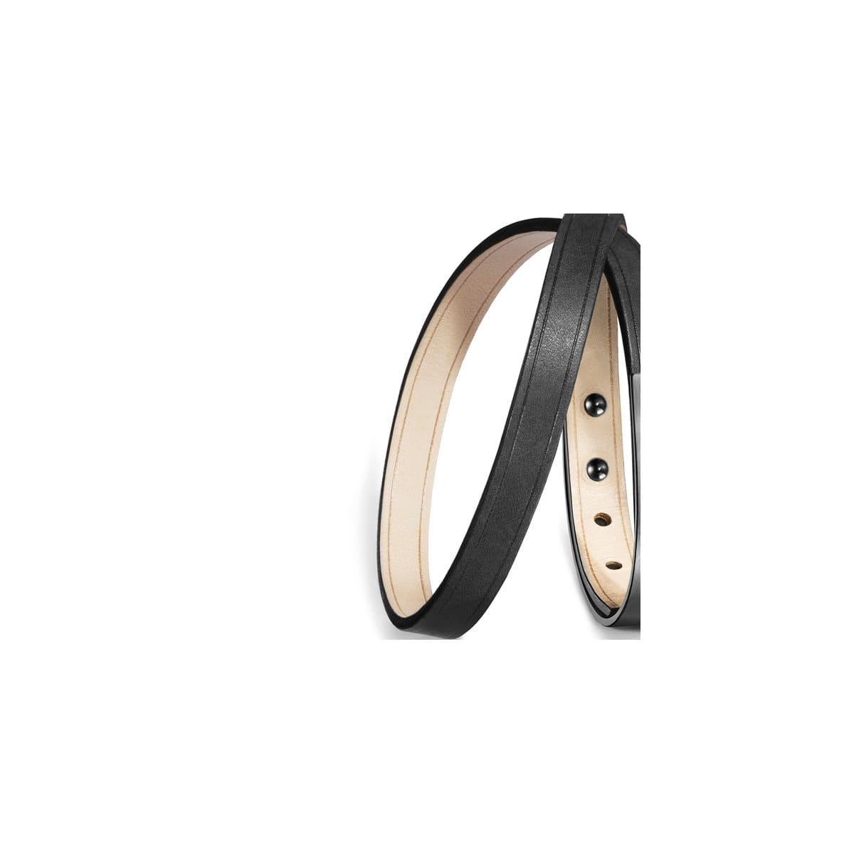 Correa de piel de doble vuelta intercambiable, pulsera U'TURN
