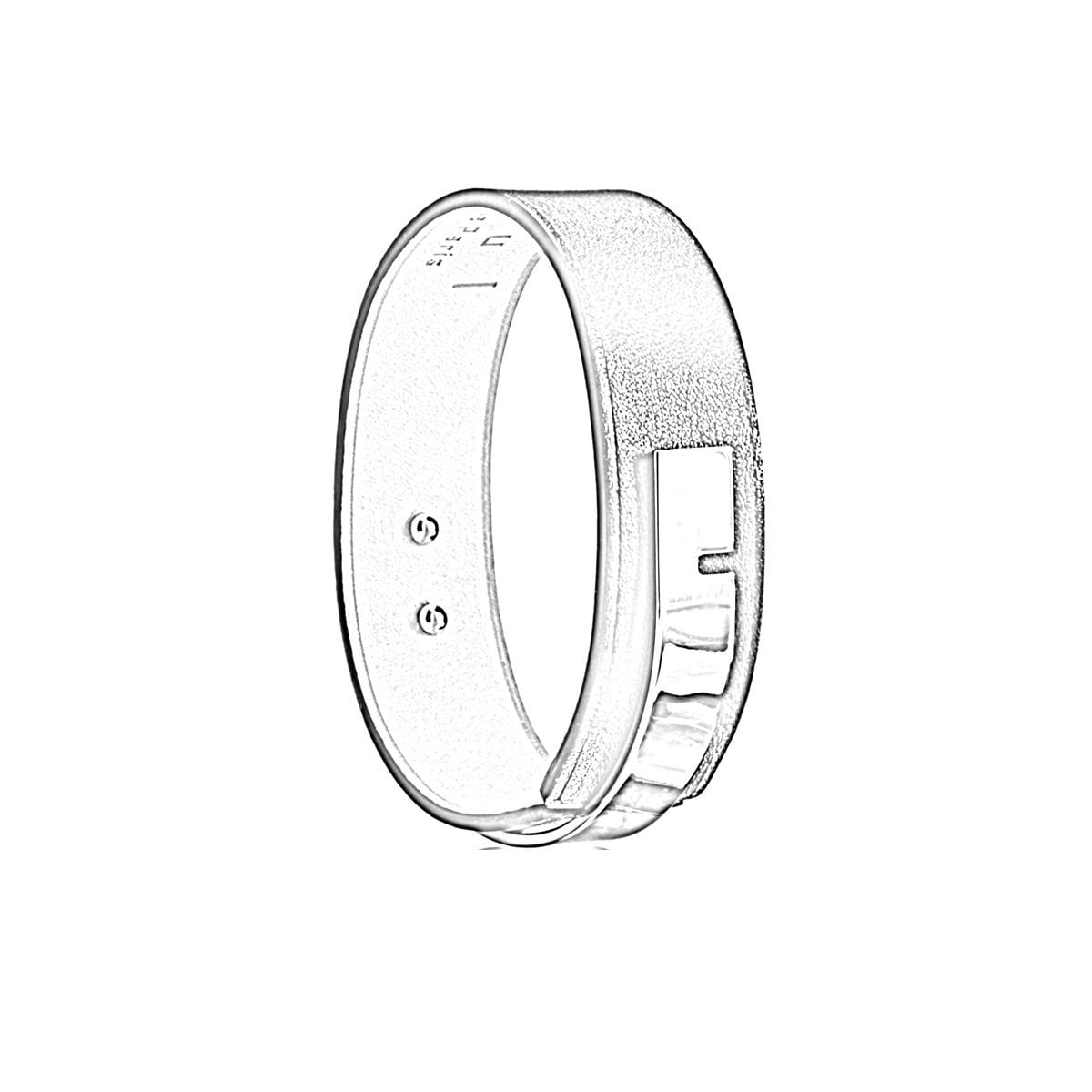 Correa de piel única intercambiable de 18 mm, pulsera U'TURN