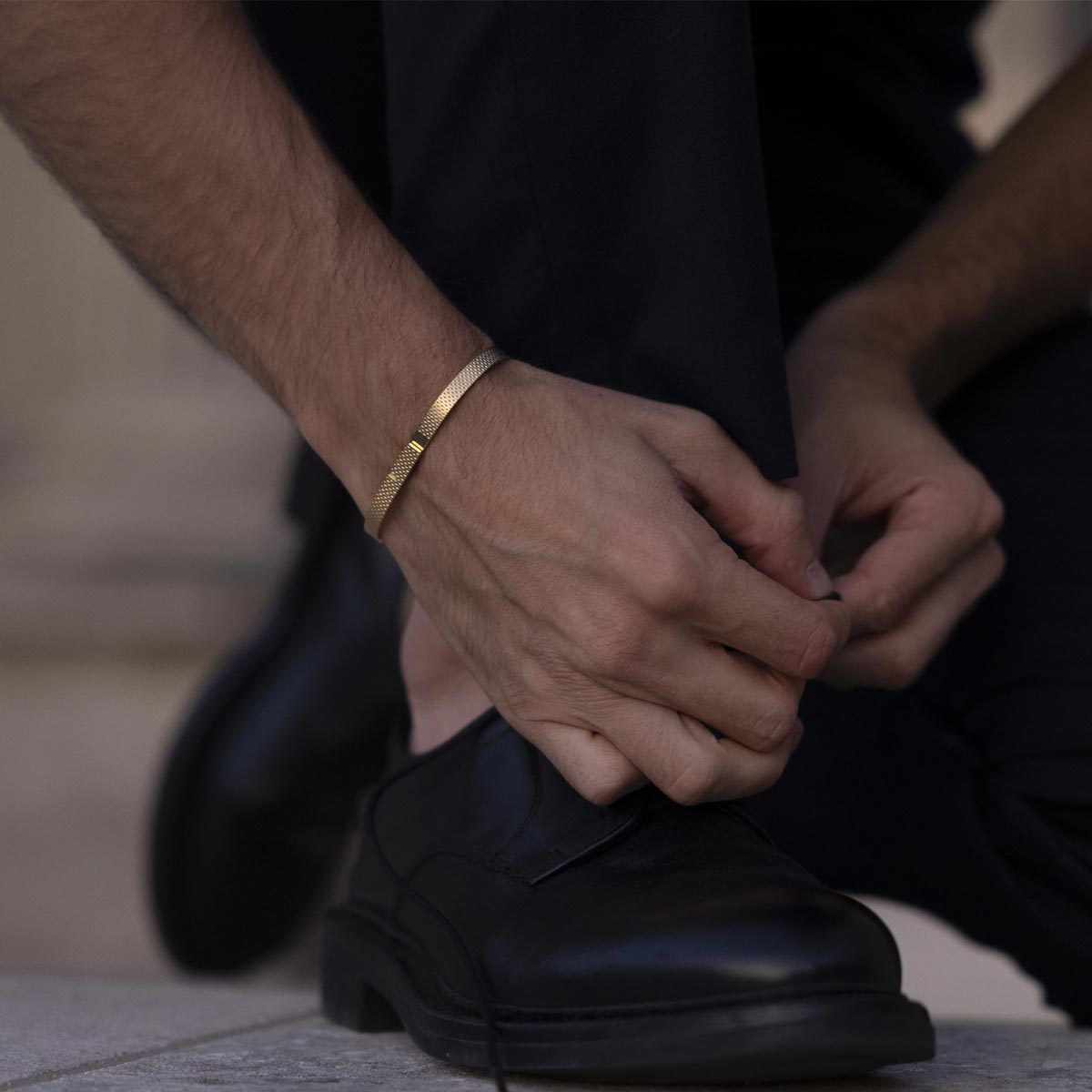 Brazalete hombre de oro | SATURNE.X