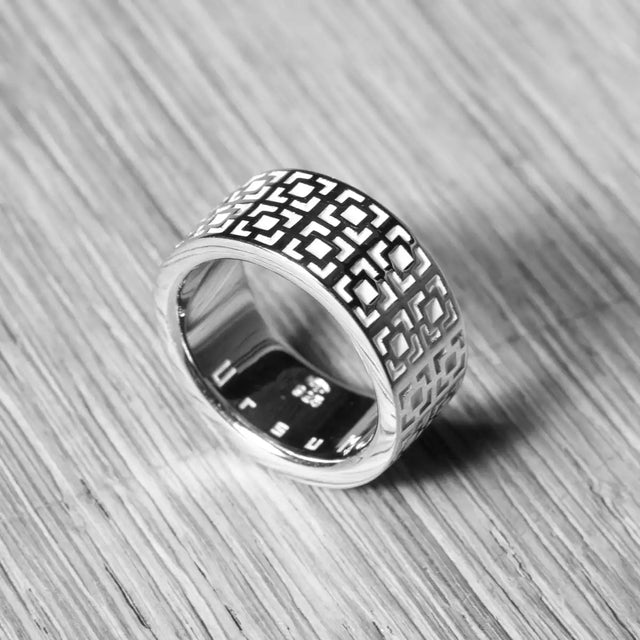 bague gemme argent monoogramme ursul