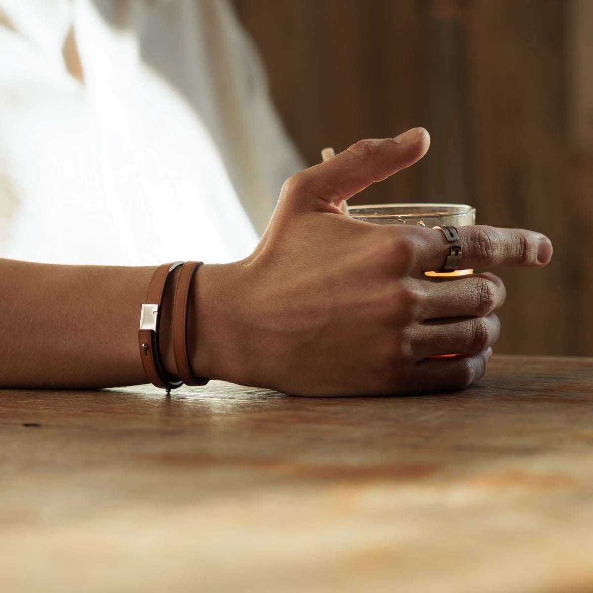 Pulsera de cuero para hombre | U-ROK