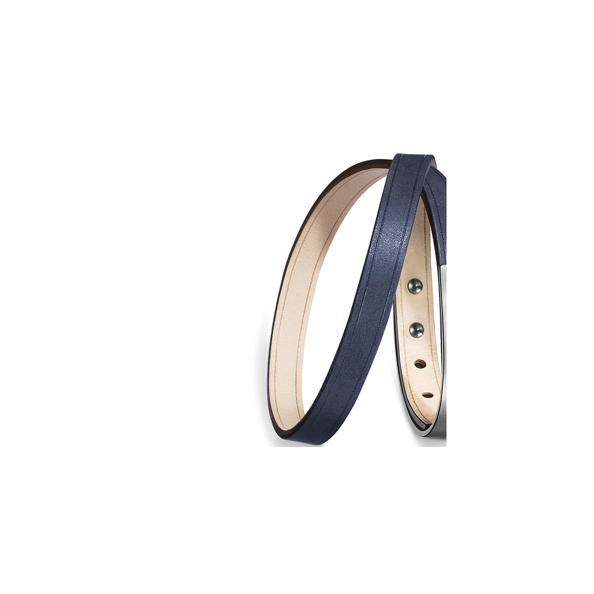 Correa de piel de doble vuelta intercambiable, pulsera U'TURN