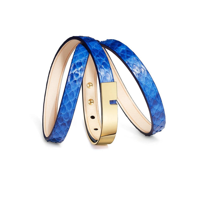 bracelet python bleu roi