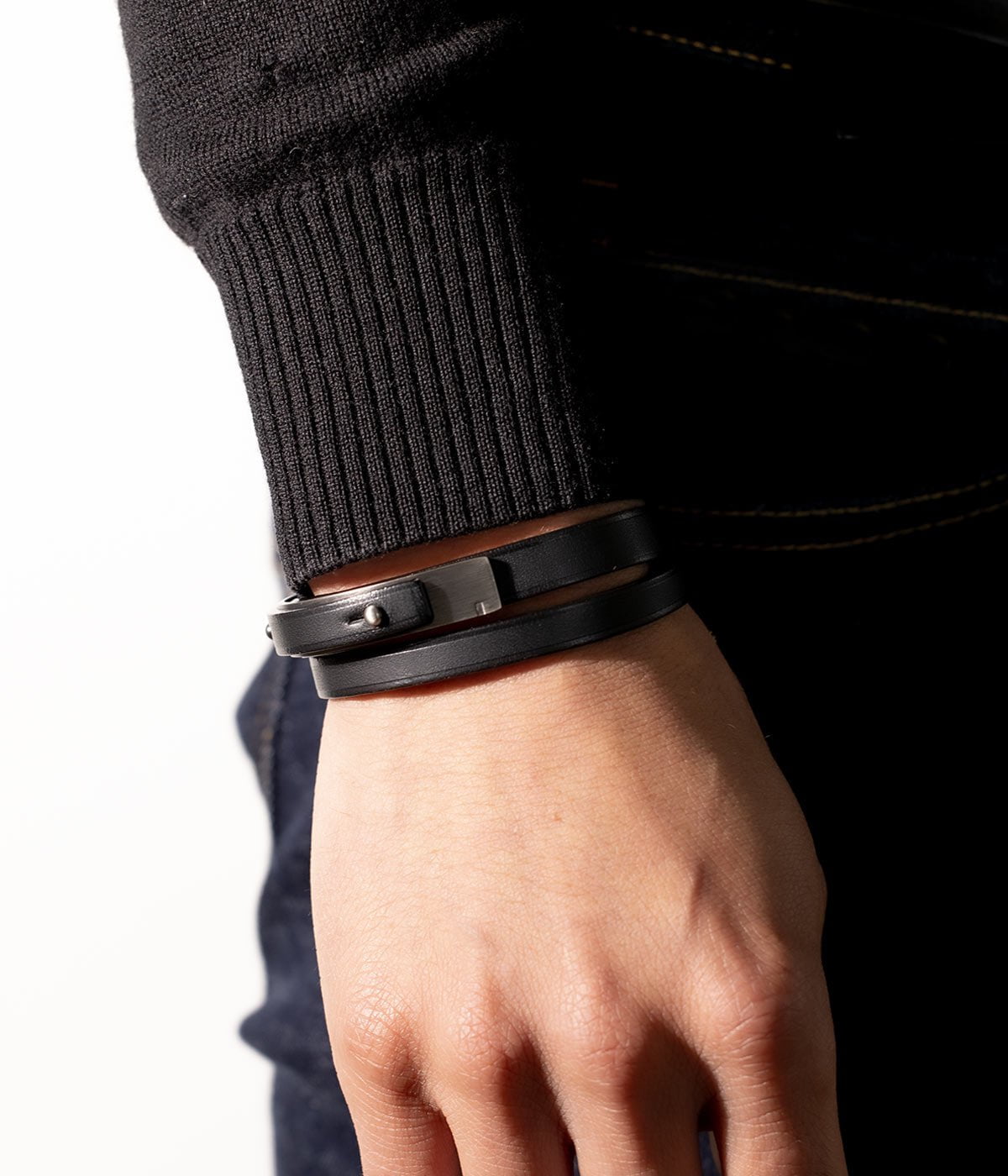Pulsera negra para hombre | U-ROCK