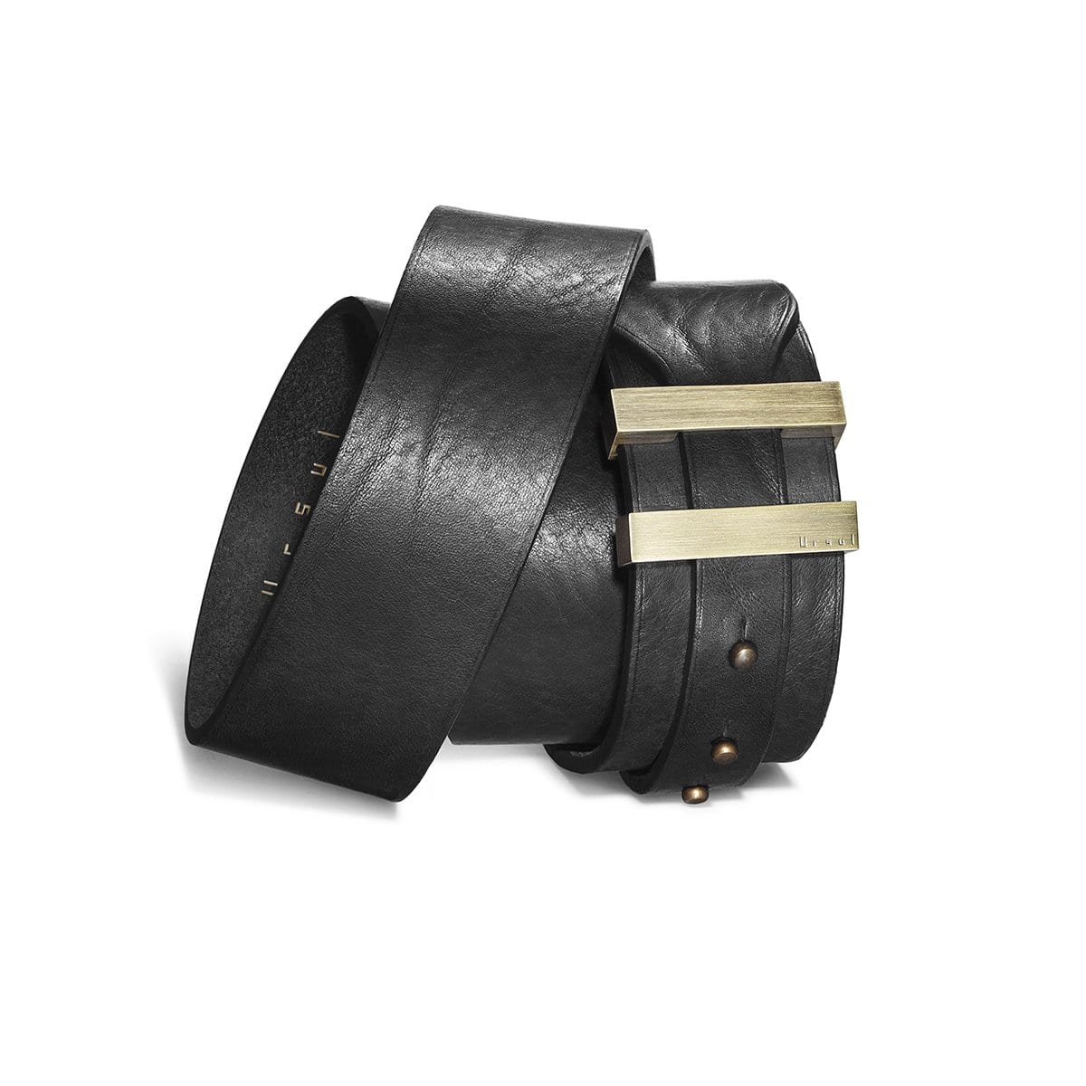 Ceinture cuir noir, SPARTIATE Ursul Paris