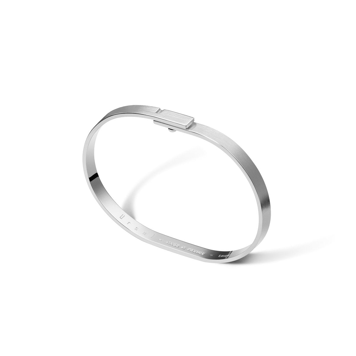 Brazalete hombre plata mate | SATURNE.5